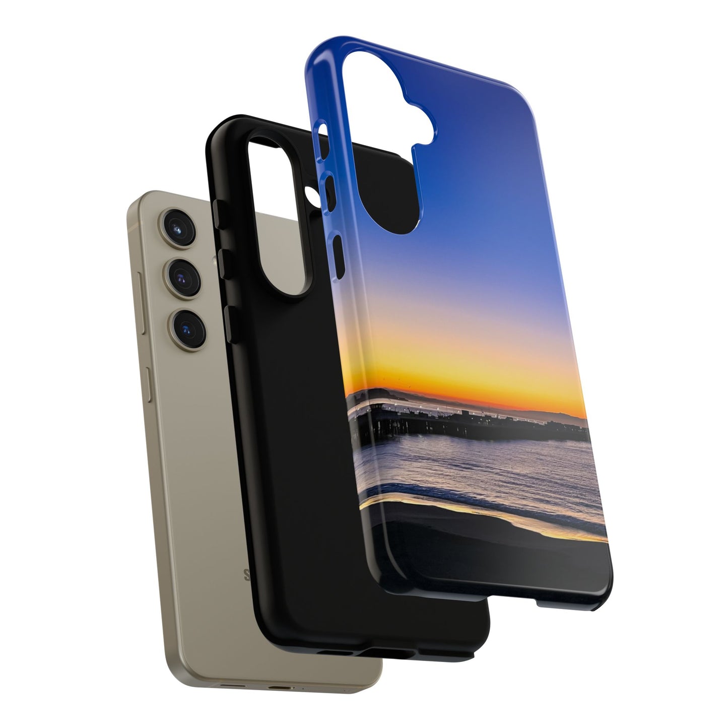 Tough Phone Case - “Golden Blues”