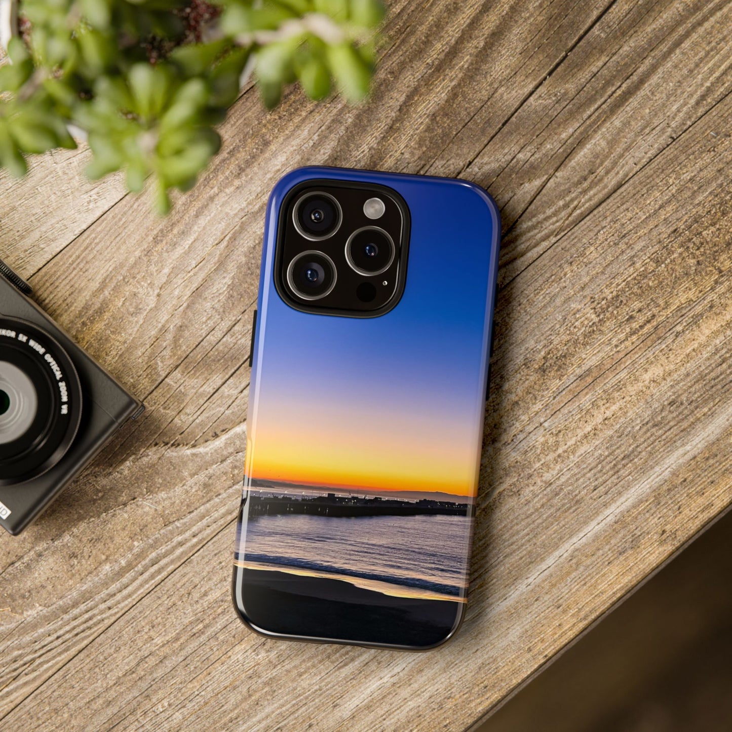 Tough Phone Case - “Golden Blues”