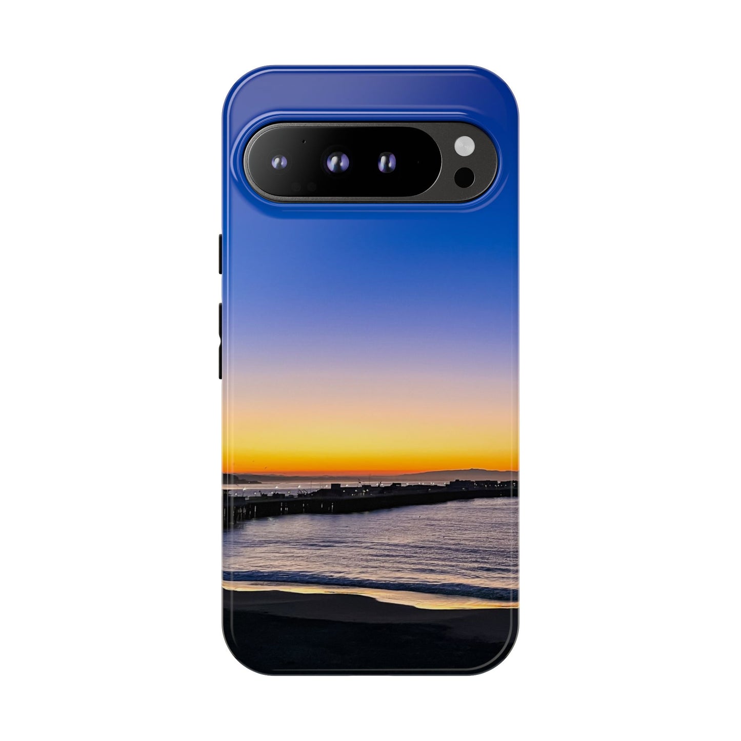 Tough Phone Case - “Golden Blues”