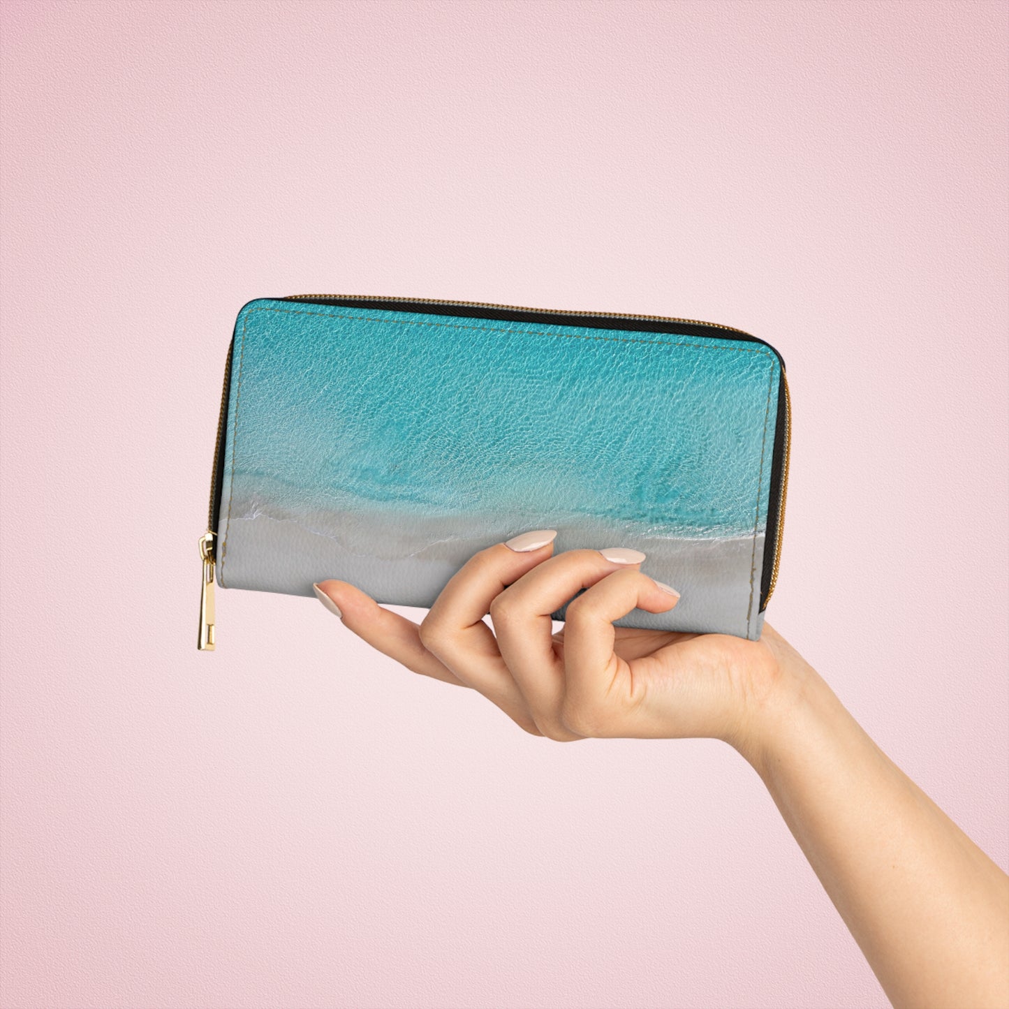 Zipper Wallet - "Still Tide"