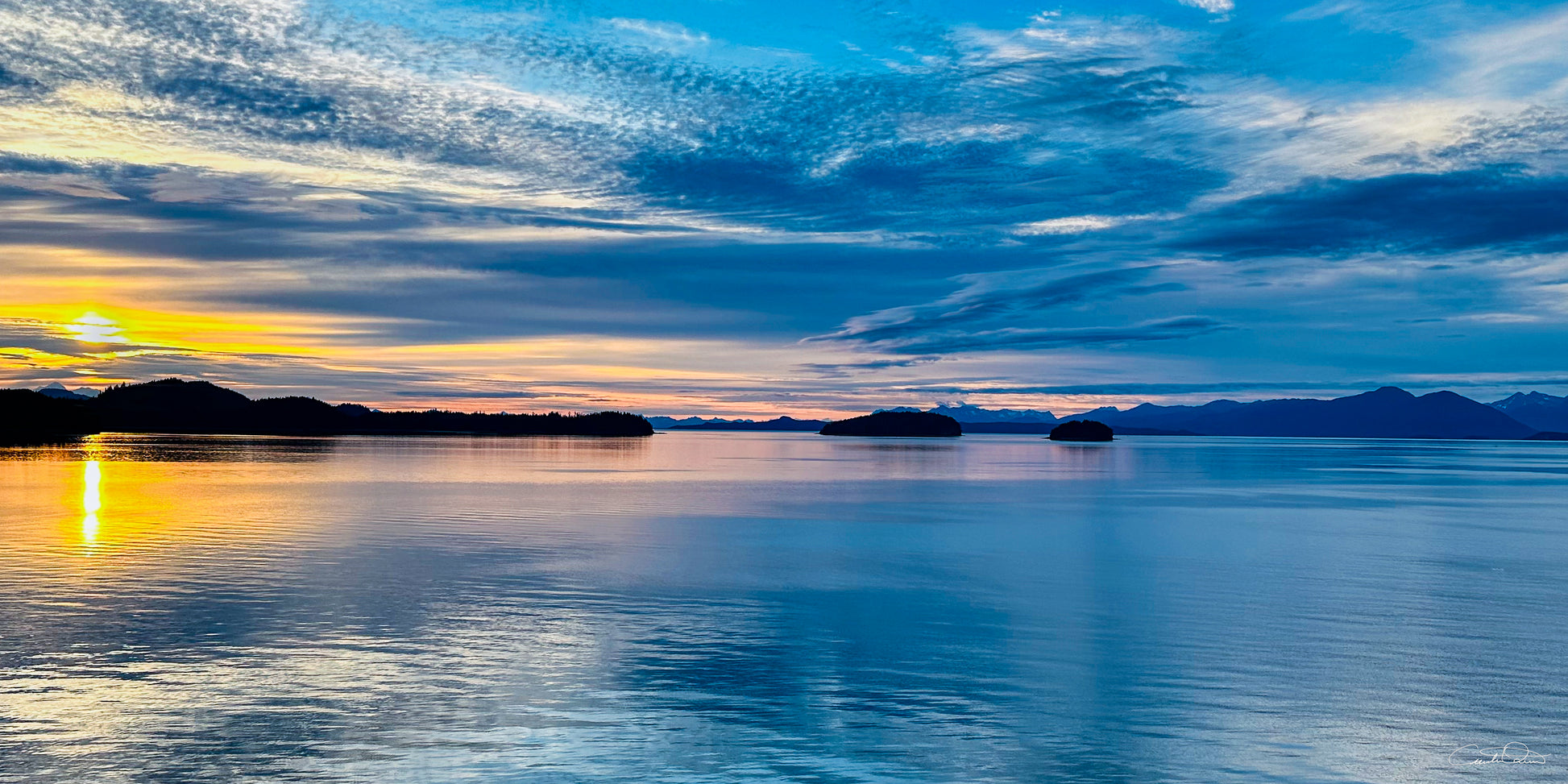 Golden Light Over Cold Ocean Alaska — Salty Vibes