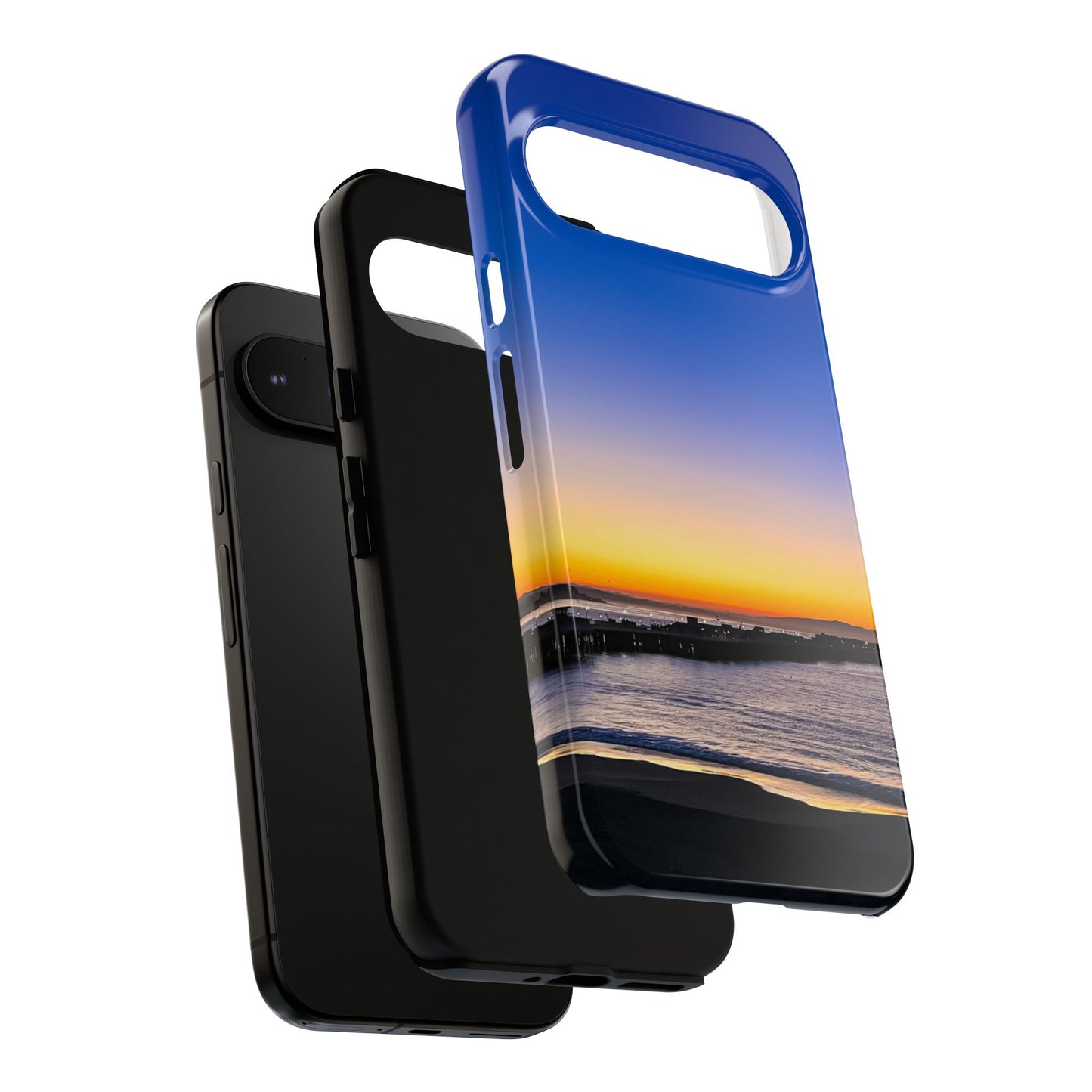 Tough Phone Case - “Golden Blues”