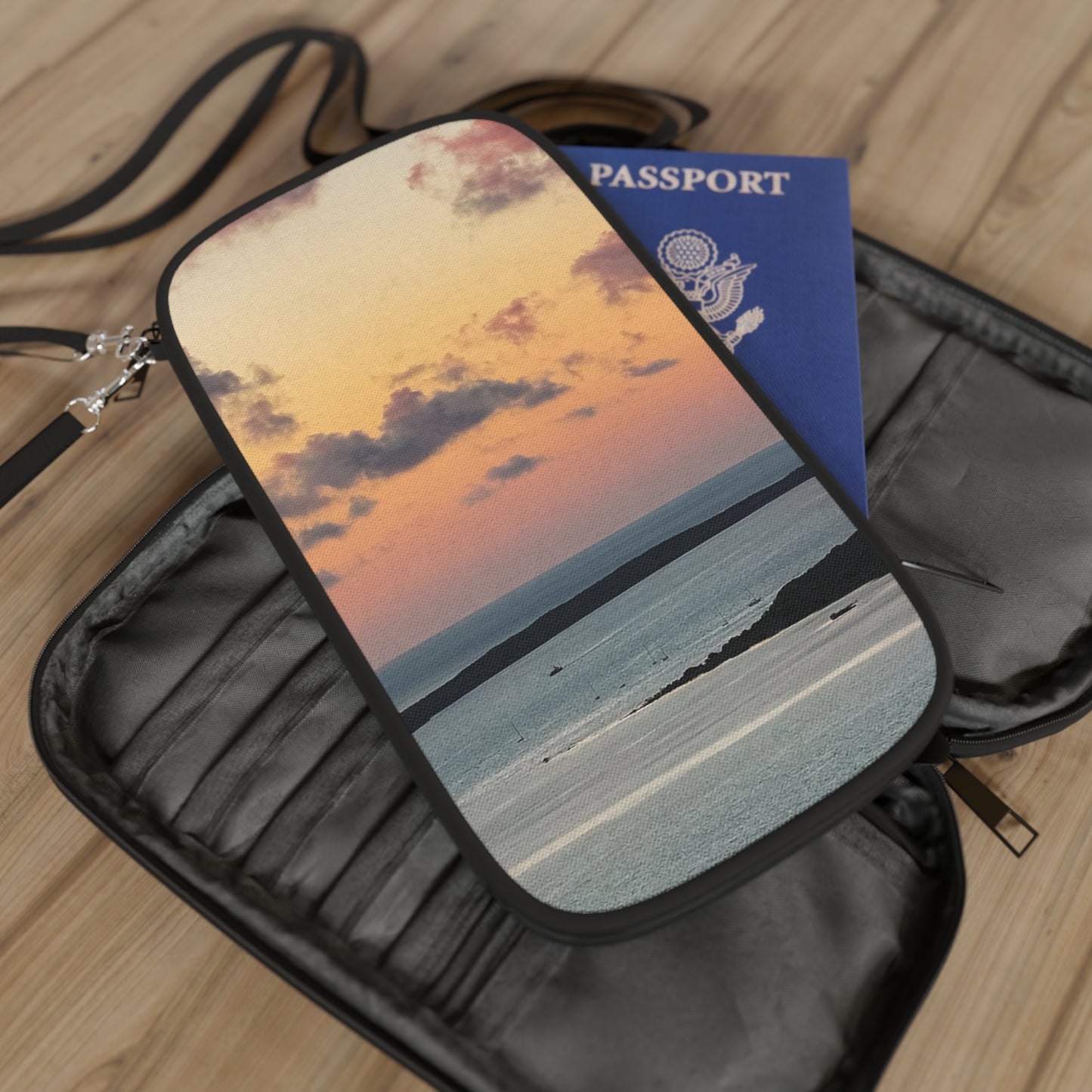 Passport Wallet - "Sunset Drift"