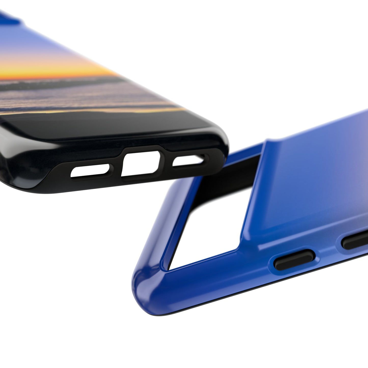 Tough Phone Case - “Golden Blues”