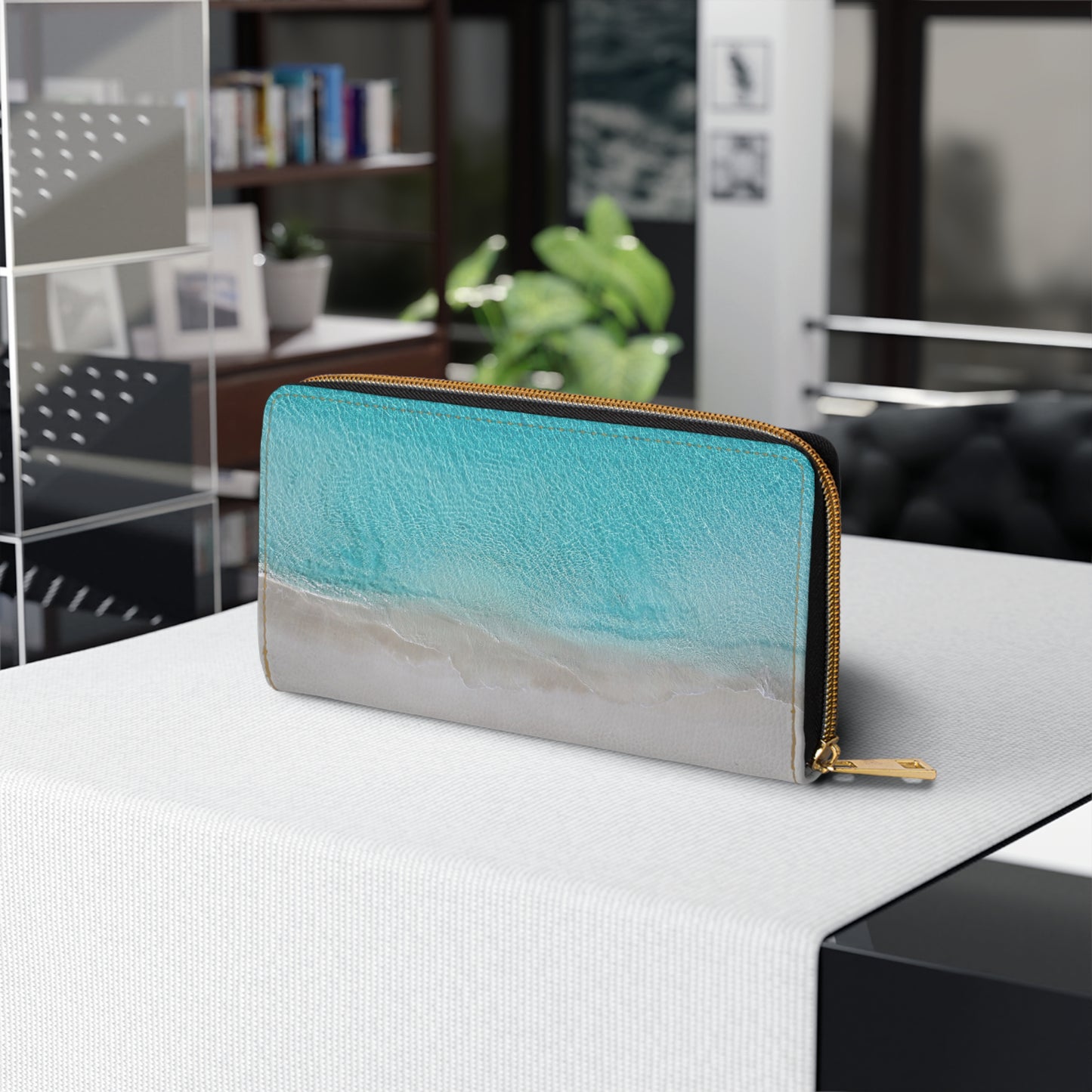 Zipper Wallet - "Still Tide"