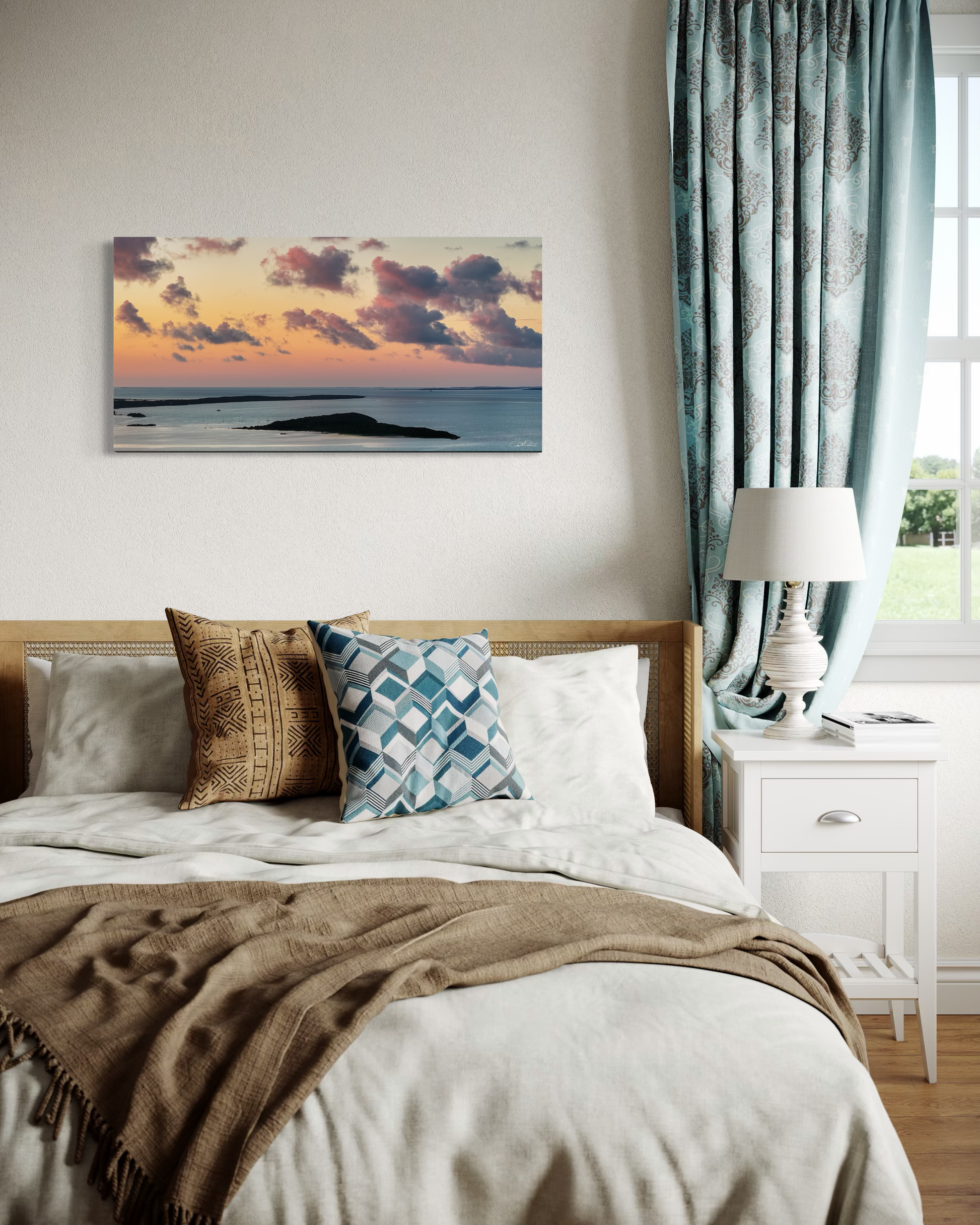 Calm ocean sunset landscape Exuma fine art photo — Salty Vibes